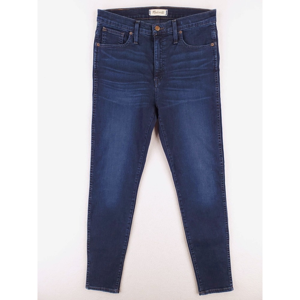 Madewell Jeans Womens 29 Skinny High Rise 10" Stretch Denim Pants Dark Designer